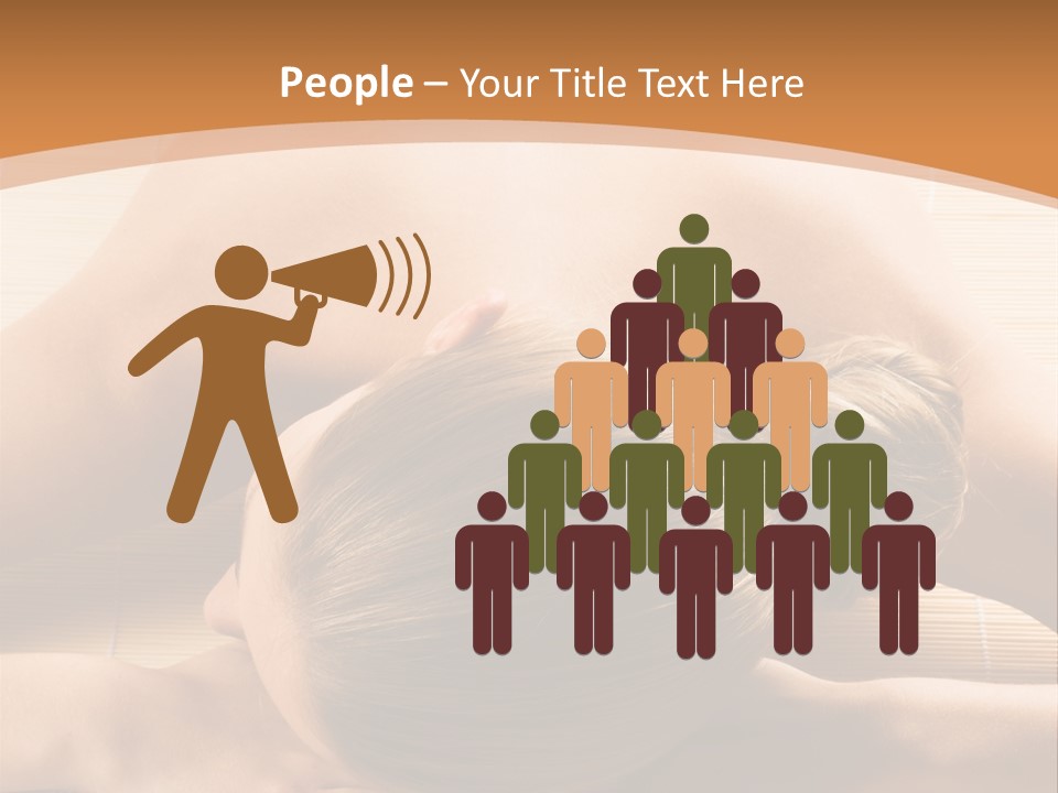 Young Beautiful Woman In A Spa With Towels PowerPoint Template