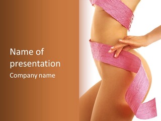 Slim Woman, Body Part, Body Care, Beauty Treatment PowerPoint Template