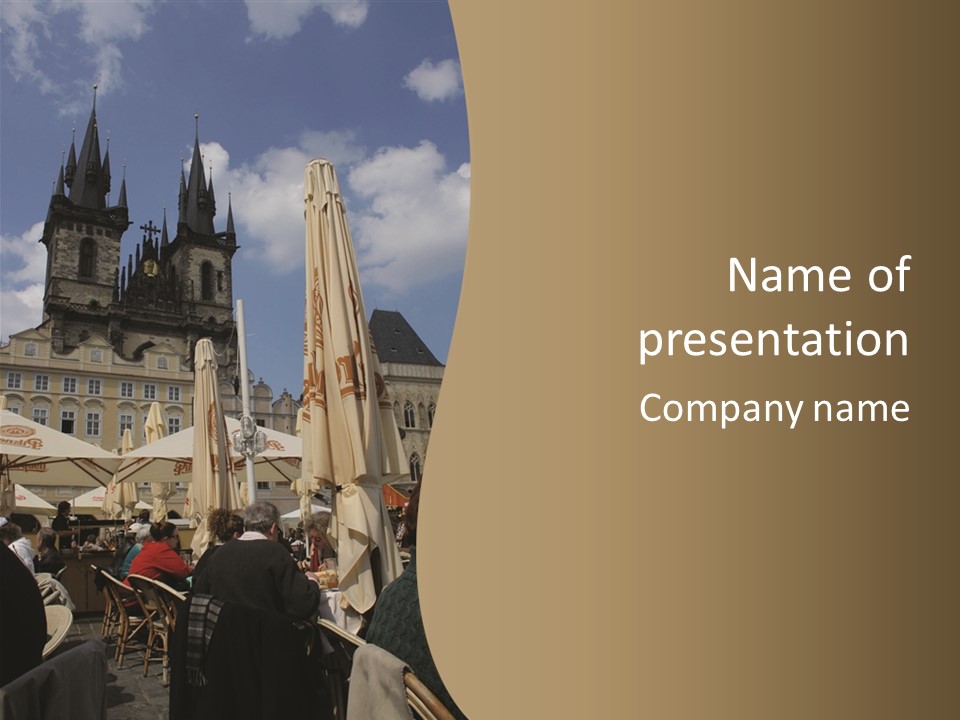 Prague Old Town Square PowerPoint Template