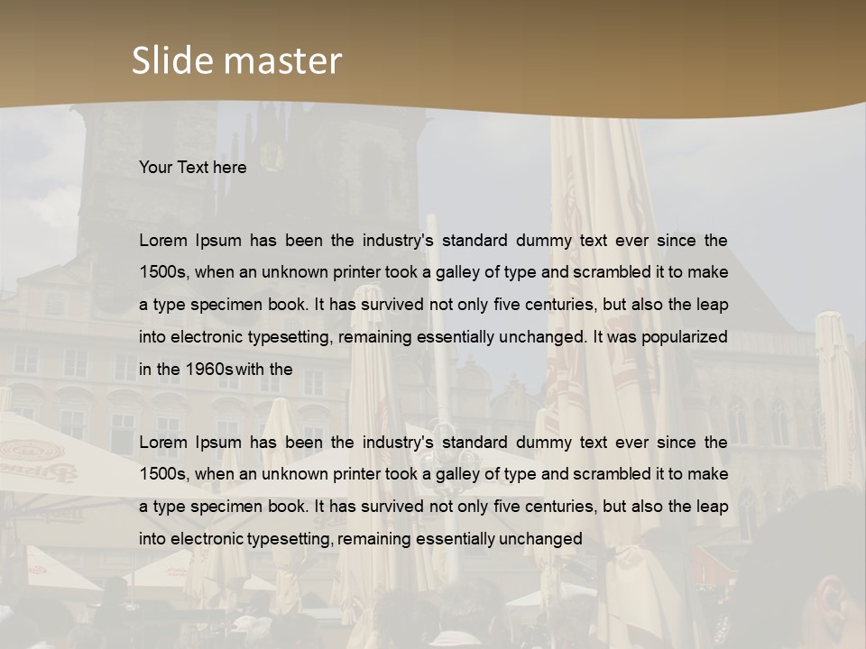 Prague Old Town Square PowerPoint Template