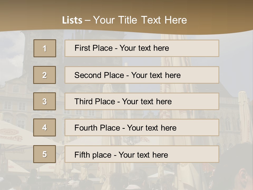 Prague Old Town Square PowerPoint Template