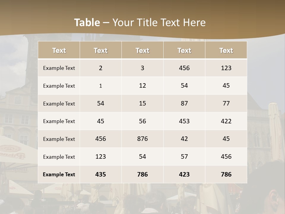 Prague Old Town Square PowerPoint Template