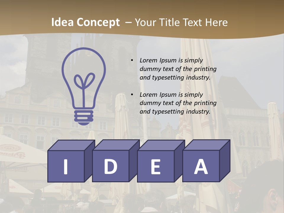 Prague Old Town Square PowerPoint Template