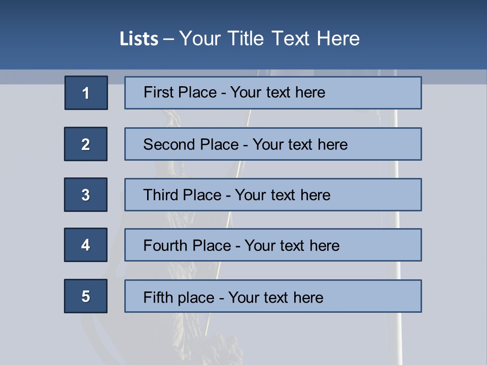 Statue And Irish Flag On Top Of The Gpo In Dublin City Shot From Below With Plenty Of Bright Blue Sky PowerPoint Template