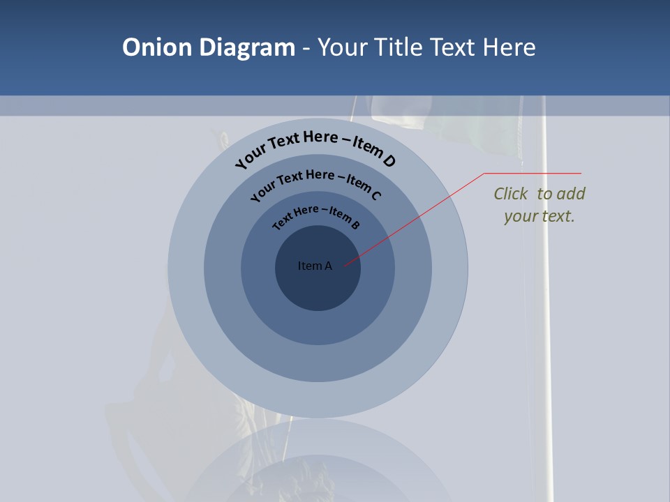 Statue And Irish Flag On Top Of The Gpo In Dublin City Shot From Below With Plenty Of Bright Blue Sky PowerPoint Template