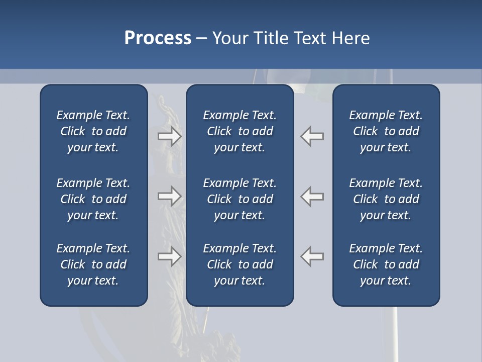 Statue And Irish Flag On Top Of The Gpo In Dublin City Shot From Below With Plenty Of Bright Blue Sky PowerPoint Template
