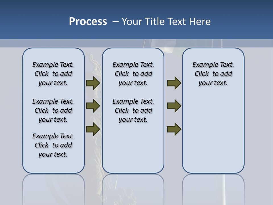 Statue And Irish Flag On Top Of The Gpo In Dublin City Shot From Below With Plenty Of Bright Blue Sky PowerPoint Template