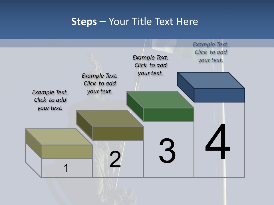 Statue And Irish Flag On Top Of The Gpo In Dublin City Shot From Below With Plenty Of Bright Blue Sky PowerPoint Template