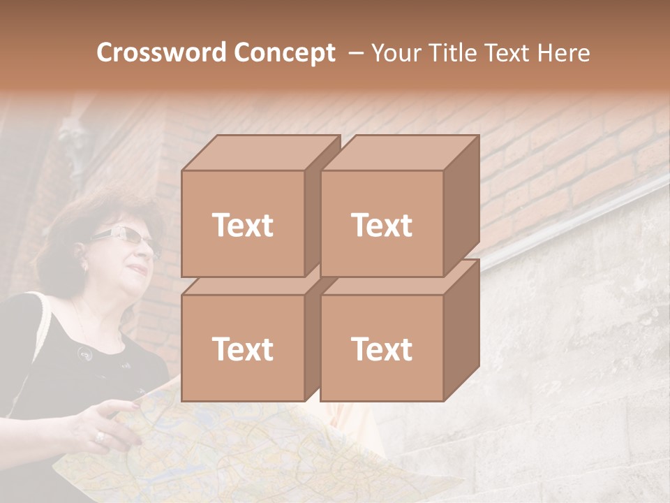 Travelers (Mature Adult In In Old Europe With Map) PowerPoint Template