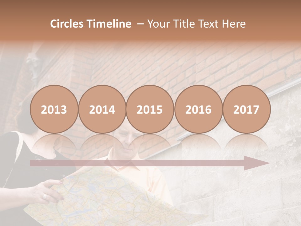 Travelers (Mature Adult In In Old Europe With Map) PowerPoint Template