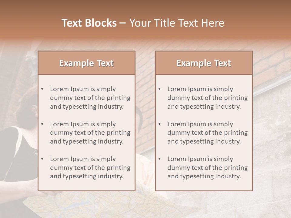 Travelers (Mature Adult In In Old Europe With Map) PowerPoint Template