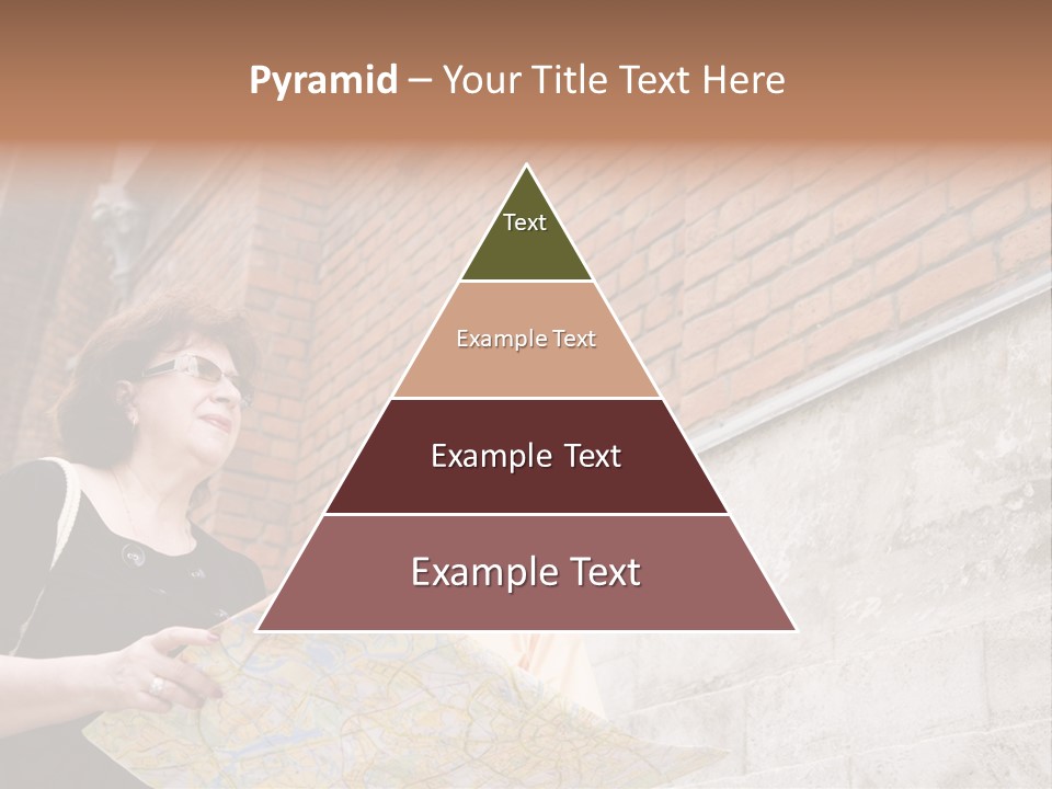 Travelers (Mature Adult In In Old Europe With Map) PowerPoint Template