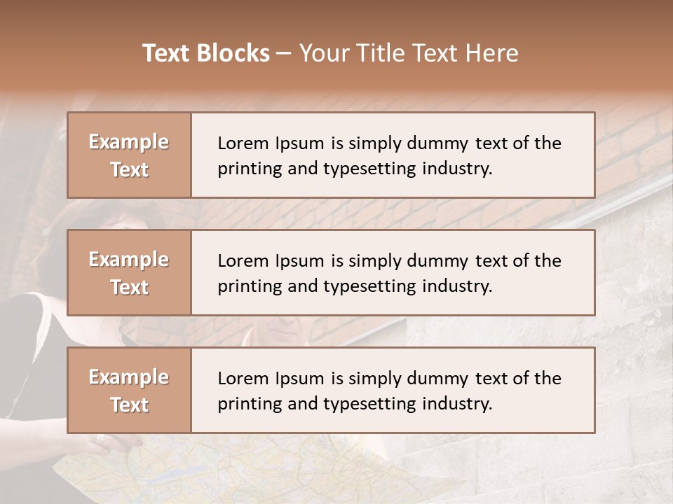 Travelers (Mature Adult In In Old Europe With Map) PowerPoint Template