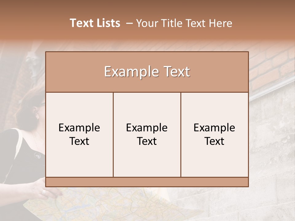 Travelers (Mature Adult In In Old Europe With Map) PowerPoint Template