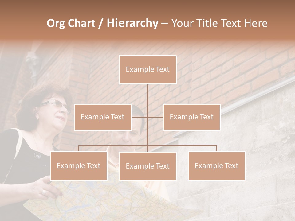 Travelers (Mature Adult In In Old Europe With Map) PowerPoint Template