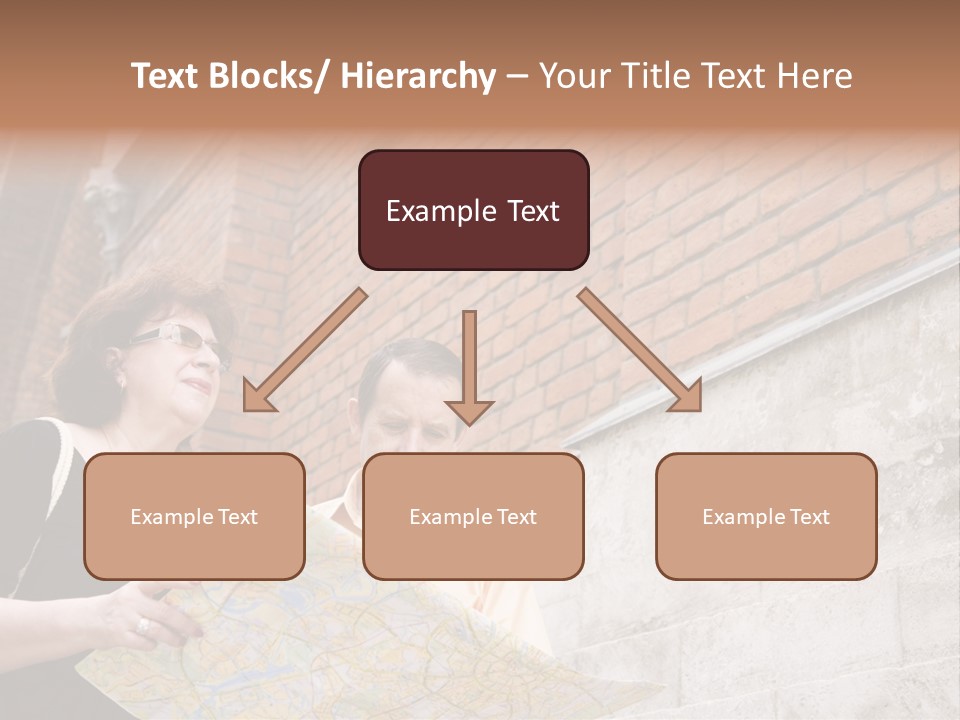 Travelers (Mature Adult In In Old Europe With Map) PowerPoint Template