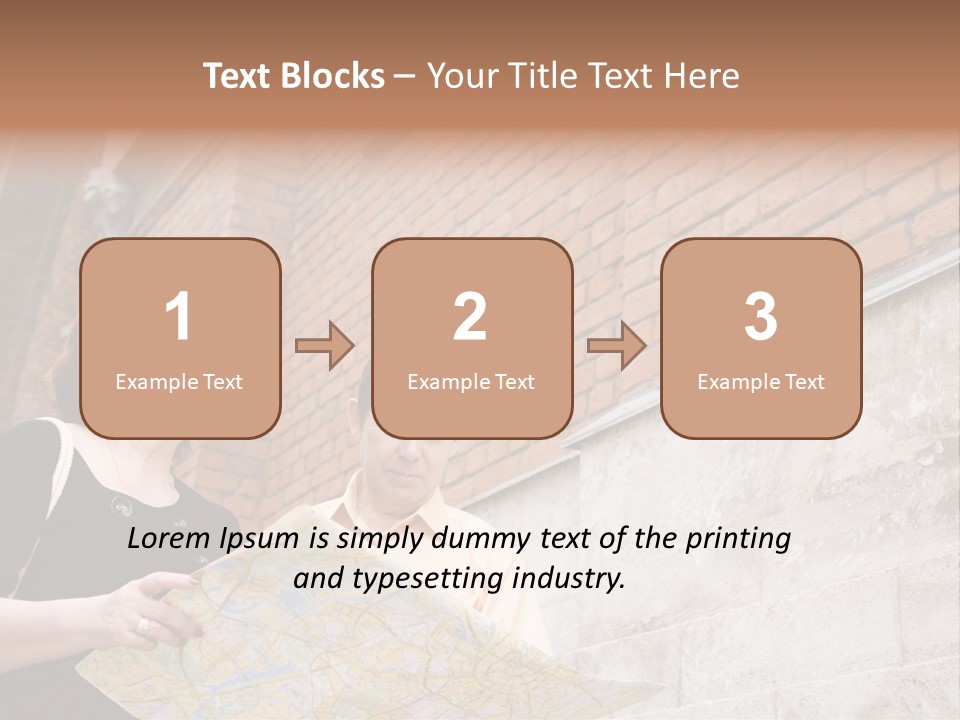 Travelers (Mature Adult In In Old Europe With Map) PowerPoint Template