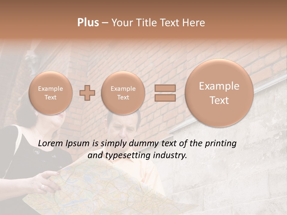 Travelers (Mature Adult In In Old Europe With Map) PowerPoint Template