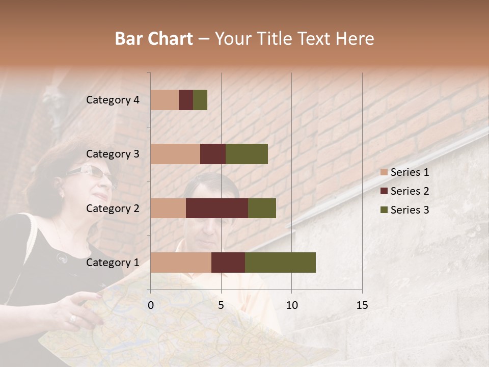 Travelers (Mature Adult In In Old Europe With Map) PowerPoint Template