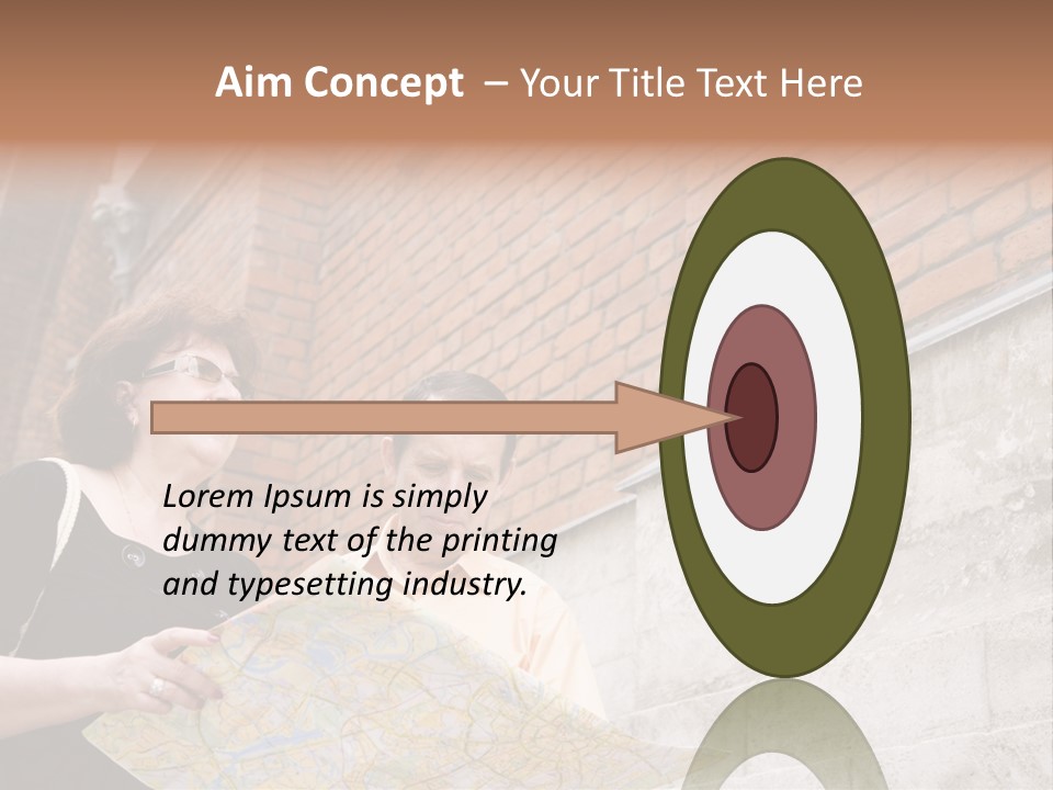 Travelers (Mature Adult In In Old Europe With Map) PowerPoint Template