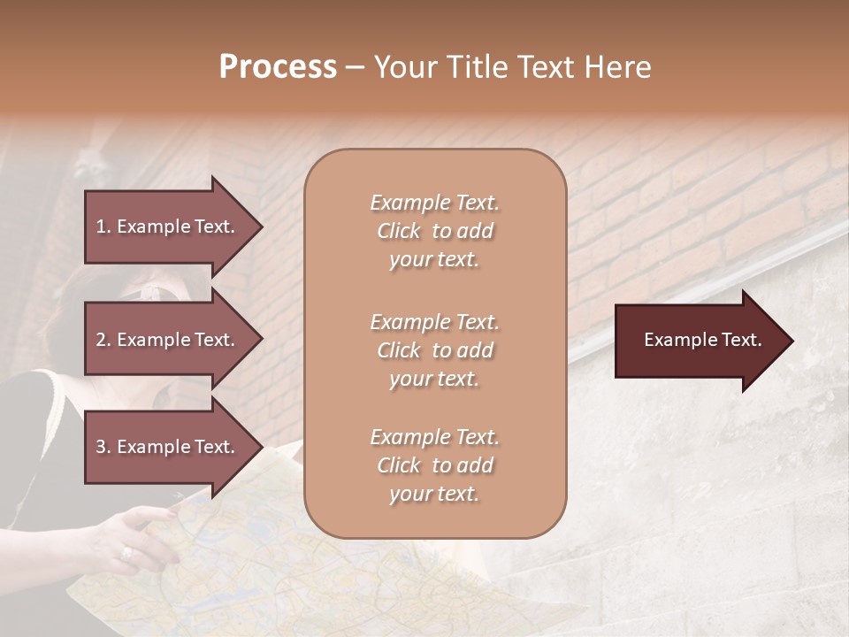Travelers (Mature Adult In In Old Europe With Map) PowerPoint Template