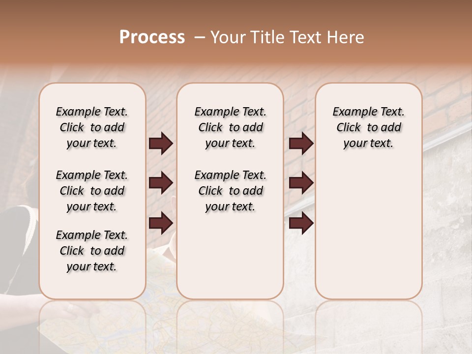 Travelers (Mature Adult In In Old Europe With Map) PowerPoint Template