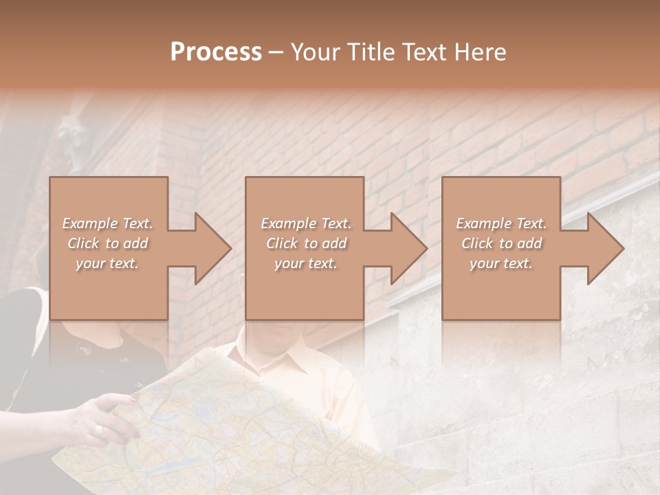 Travelers (Mature Adult In In Old Europe With Map) PowerPoint Template