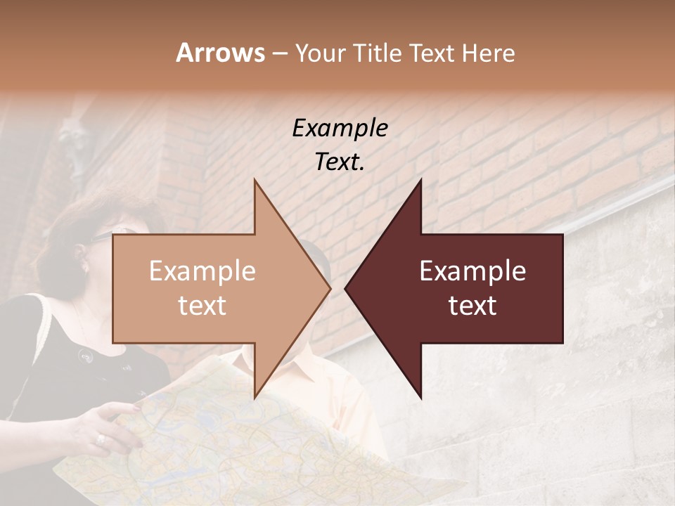 Travelers (Mature Adult In In Old Europe With Map) PowerPoint Template