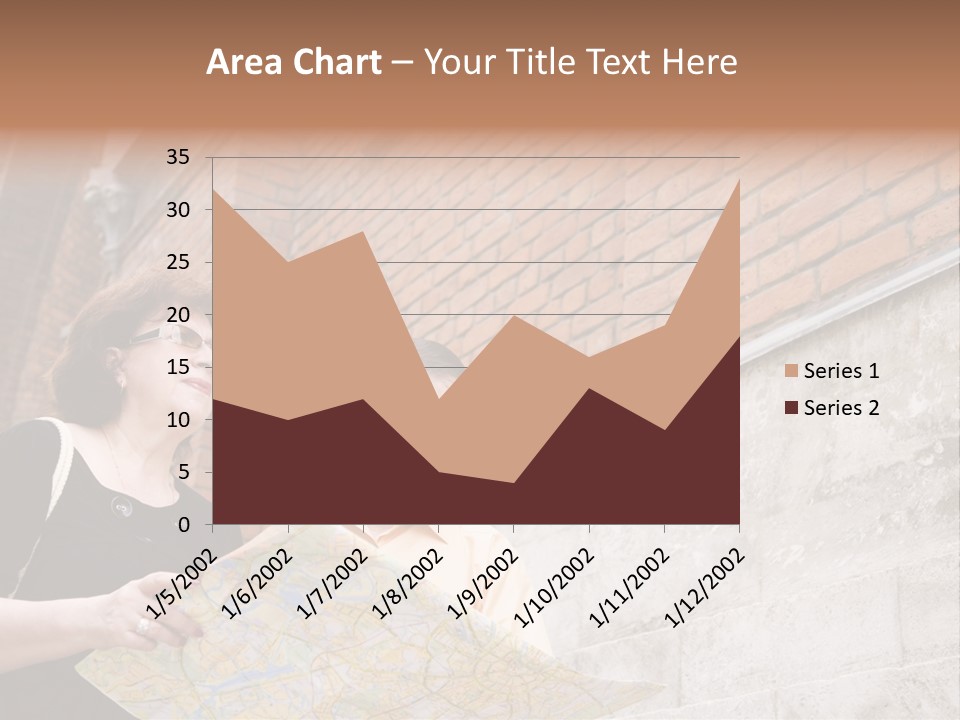 Travelers (Mature Adult In In Old Europe With Map) PowerPoint Template