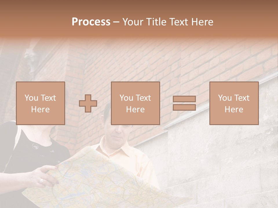 Travelers (Mature Adult In In Old Europe With Map) PowerPoint Template