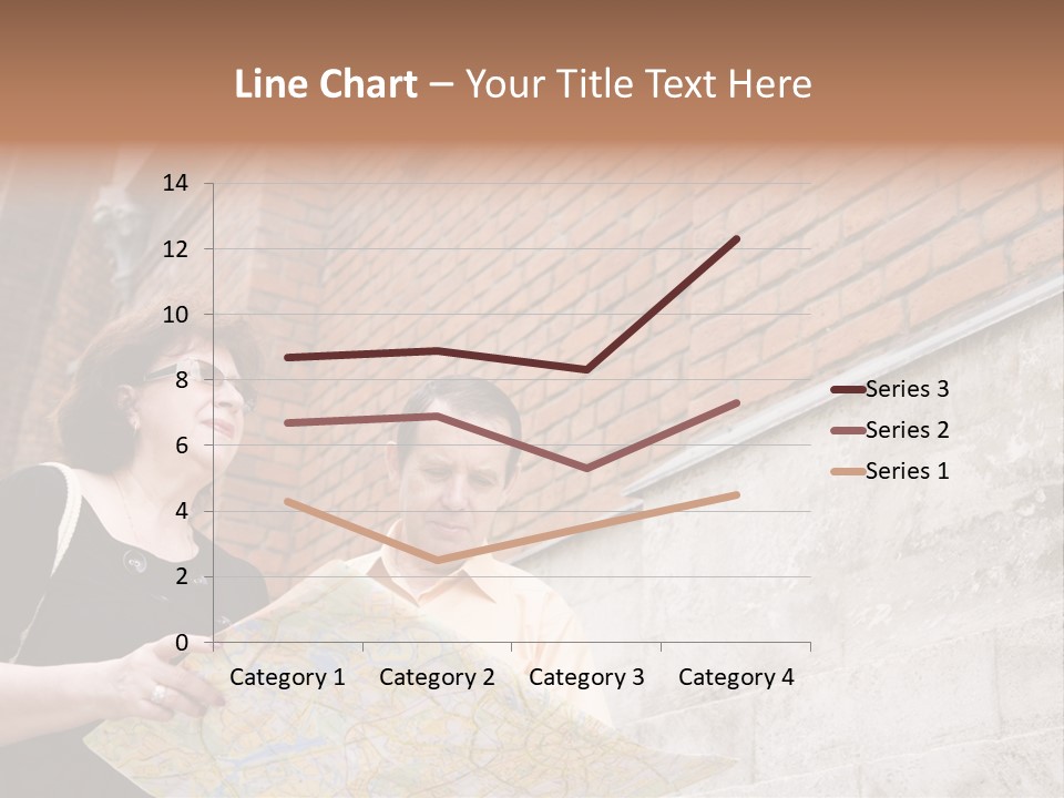 Travelers (Mature Adult In In Old Europe With Map) PowerPoint Template