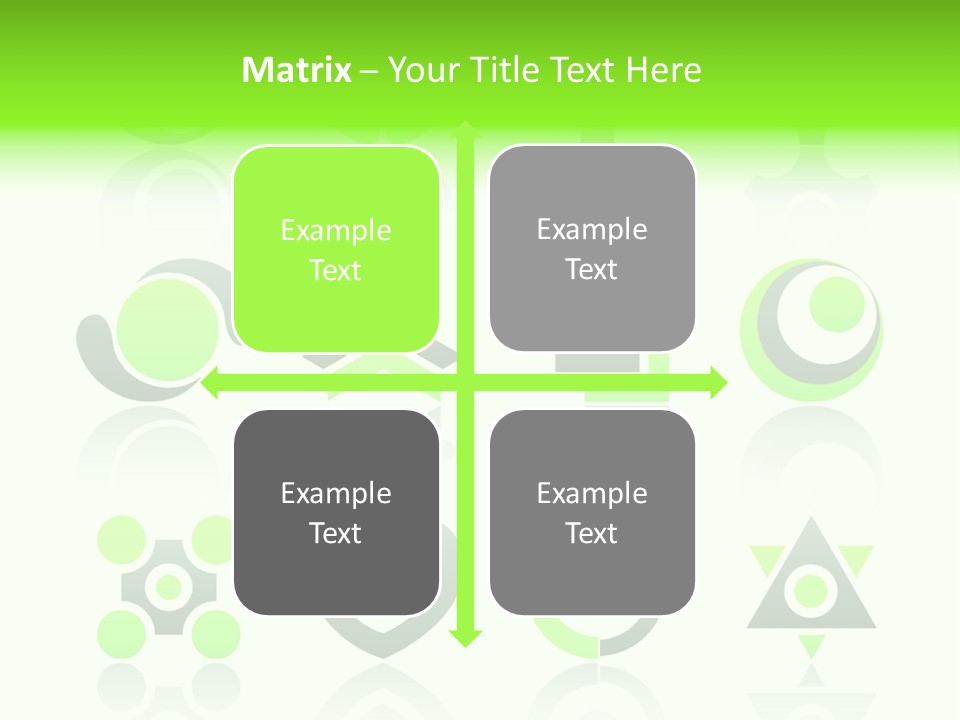 Collection Of 12 Design Elements And Graphics In Green And Gray Color. Part 4. Stock Vector Illustration: PowerPoint Template