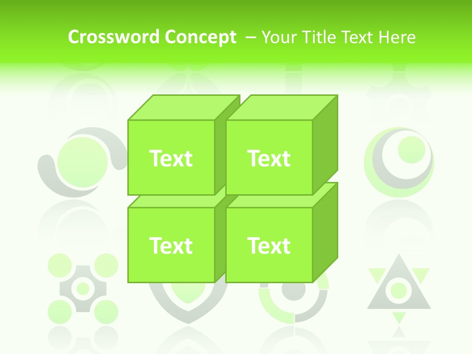 Collection Of 12 Design Elements And Graphics In Green And Gray Color. Part 4. Stock Vector Illustration: PowerPoint Template