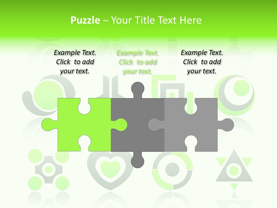 Collection Of 12 Design Elements And Graphics In Green And Gray Color. Part 4. Stock Vector Illustration: PowerPoint Template