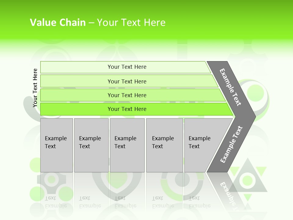Collection Of 12 Design Elements And Graphics In Green And Gray Color. Part 4. Stock Vector Illustration: PowerPoint Template