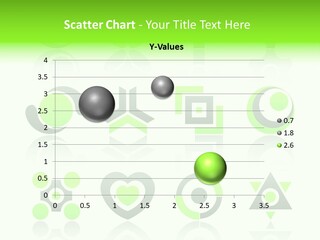 Collection Of 12 Design Elements And Graphics In Green And Gray Color. Part 4. Stock Vector Illustration: PowerPoint Template