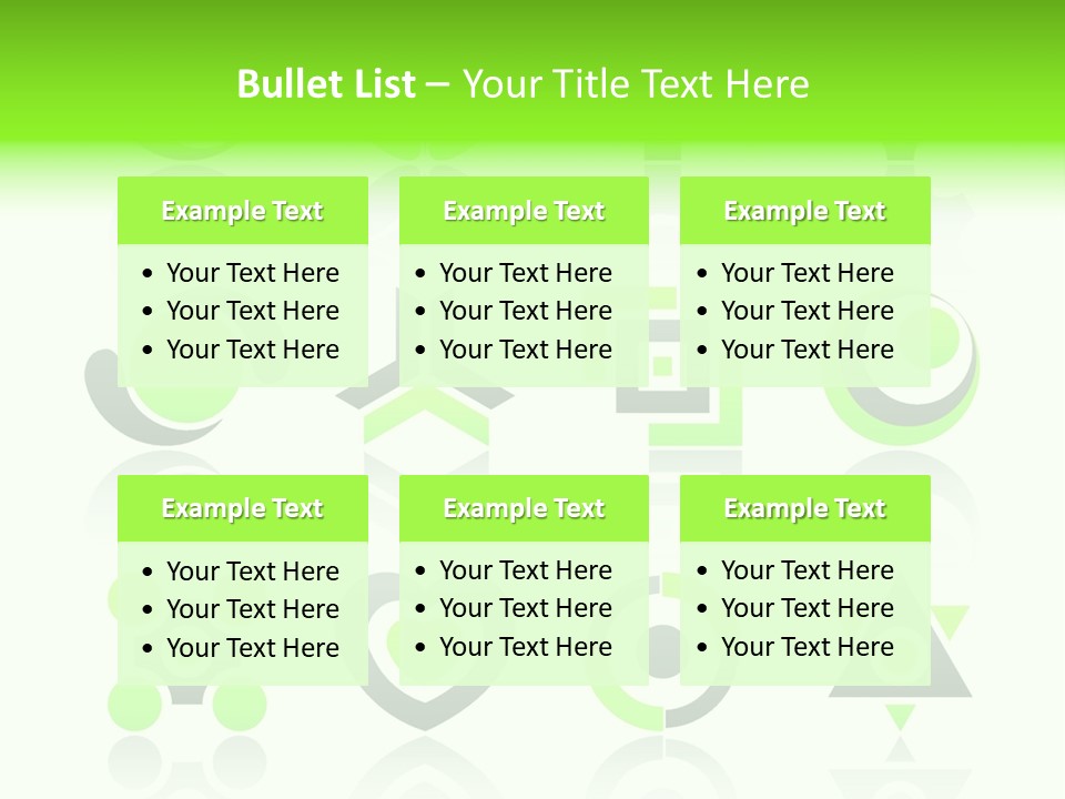 Collection Of 12 Design Elements And Graphics In Green And Gray Color. Part 4. Stock Vector Illustration: PowerPoint Template