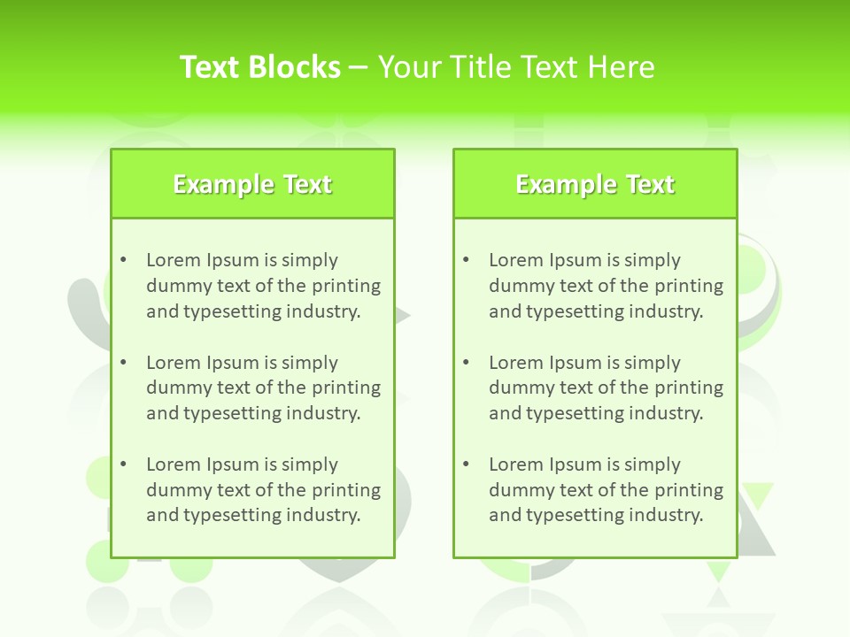 Collection Of 12 Design Elements And Graphics In Green And Gray Color. Part 4. Stock Vector Illustration: PowerPoint Template