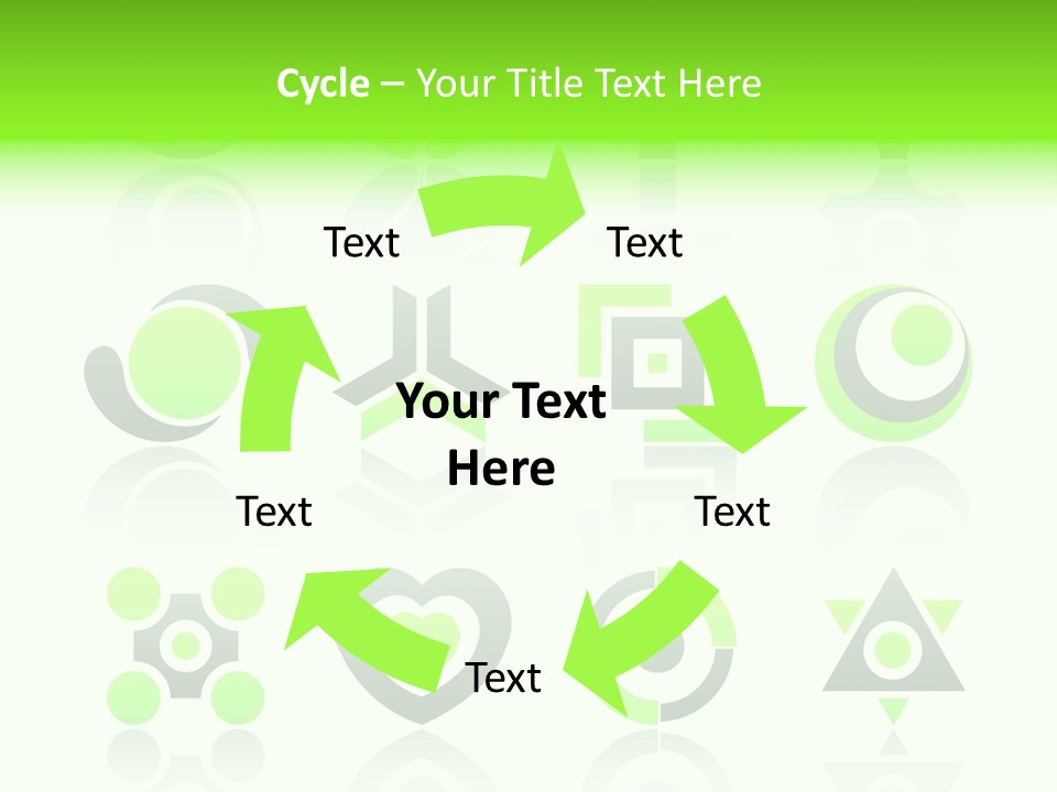 Collection Of 12 Design Elements And Graphics In Green And Gray Color. Part 4. Stock Vector Illustration: PowerPoint Template