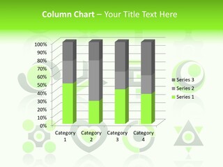 Collection Of 12 Design Elements And Graphics In Green And Gray Color. Part 4. Stock Vector Illustration: PowerPoint Template