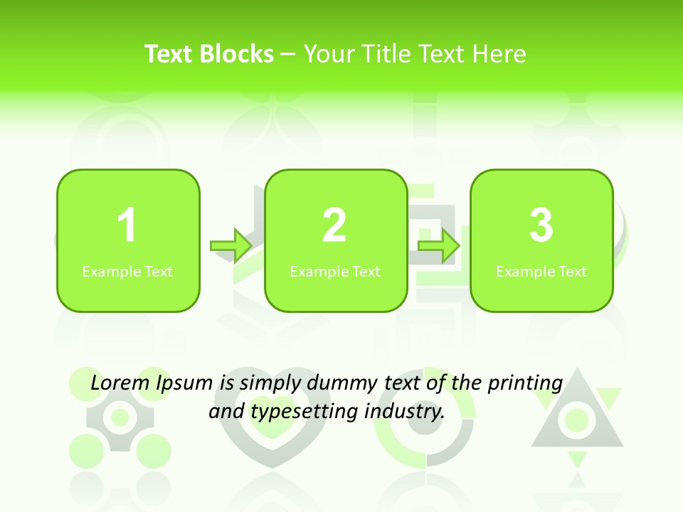 Collection Of 12 Design Elements And Graphics In Green And Gray Color. Part 4. Stock Vector Illustration: PowerPoint Template
