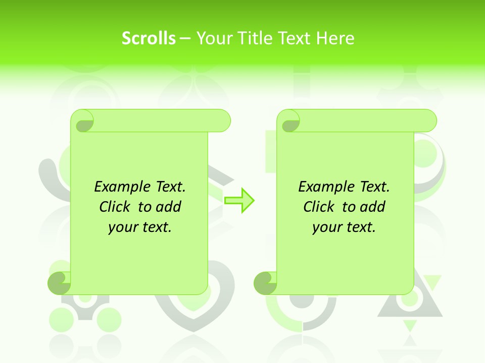 Collection Of 12 Design Elements And Graphics In Green And Gray Color. Part 4. Stock Vector Illustration: PowerPoint Template