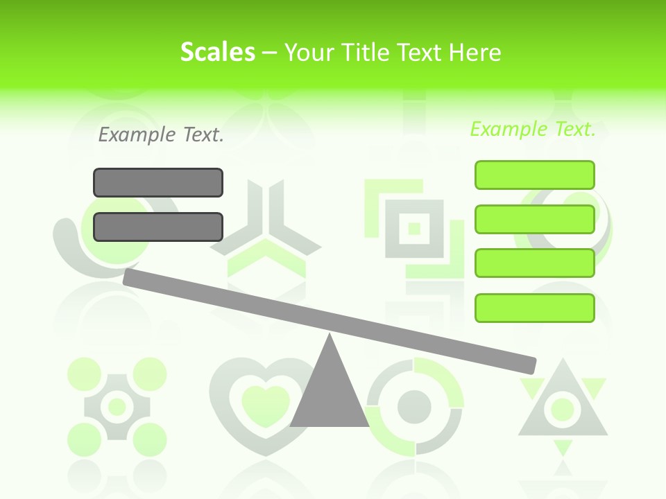 Collection Of 12 Design Elements And Graphics In Green And Gray Color. Part 4. Stock Vector Illustration: PowerPoint Template