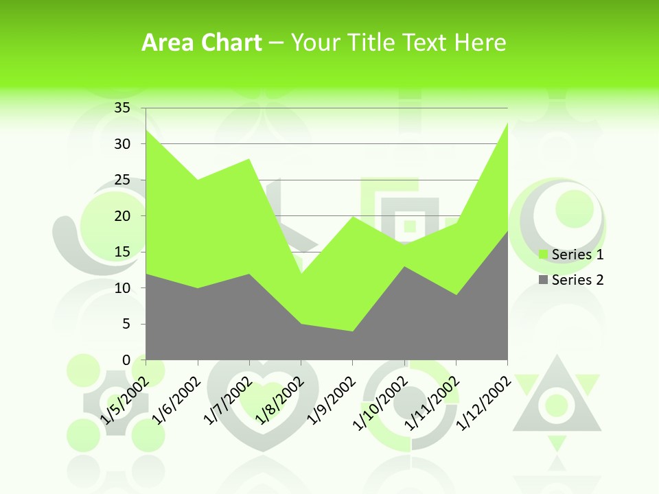 Collection Of 12 Design Elements And Graphics In Green And Gray Color. Part 4. Stock Vector Illustration: PowerPoint Template