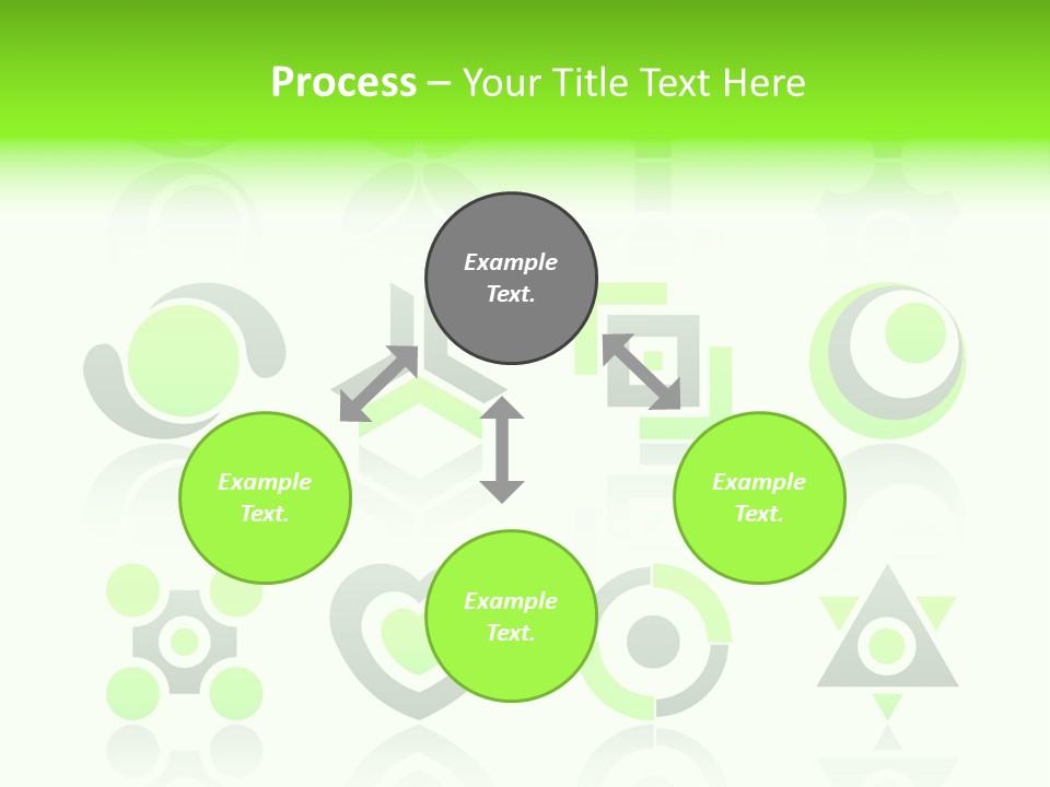 Collection Of 12 Design Elements And Graphics In Green And Gray Color. Part 4. Stock Vector Illustration: PowerPoint Template