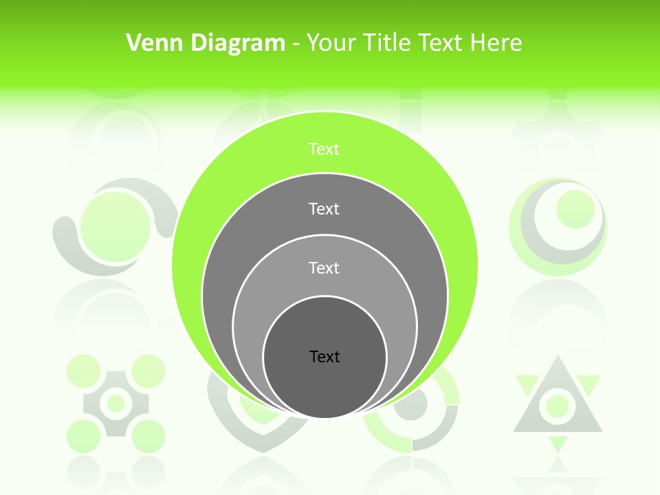 Collection Of 12 Design Elements And Graphics In Green And Gray Color. Part 4. Stock Vector Illustration: PowerPoint Template