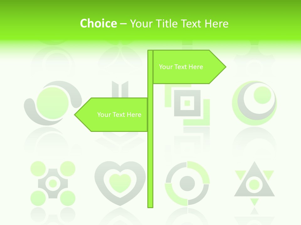 Collection Of 12 Design Elements And Graphics In Green And Gray Color. Part 4. Stock Vector Illustration: PowerPoint Template