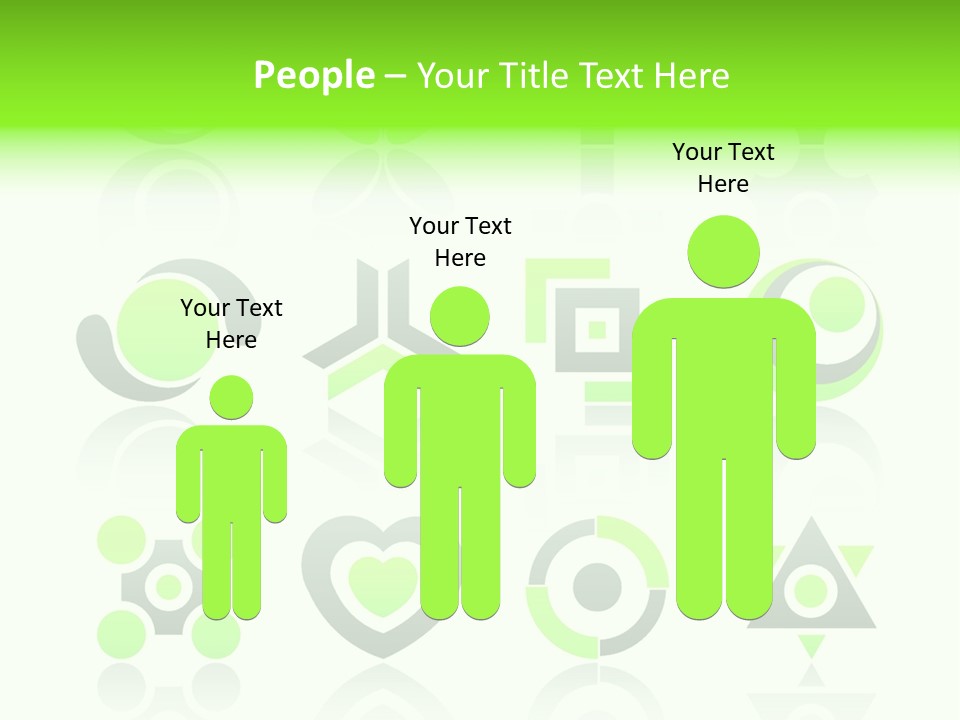 Collection Of 12 Design Elements And Graphics In Green And Gray Color. Part 4. Stock Vector Illustration: PowerPoint Template