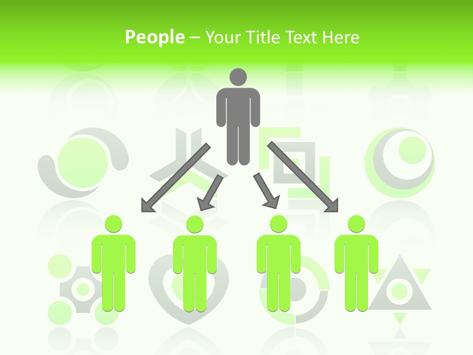 Collection Of 12 Design Elements And Graphics In Green And Gray Color. Part 4. Stock Vector Illustration: PowerPoint Template