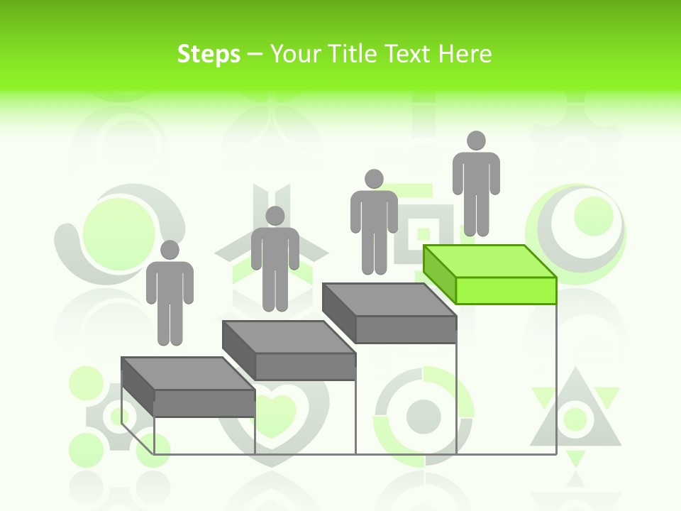 Collection Of 12 Design Elements And Graphics In Green And Gray Color. Part 4. Stock Vector Illustration: PowerPoint Template